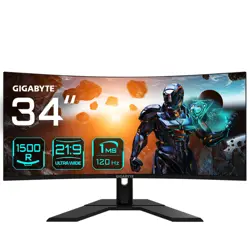 Gigabyte GS34WQC computer monitor 86.4 cm (34") 3440 x 1440 pixels Wide Quad HD LCD Black