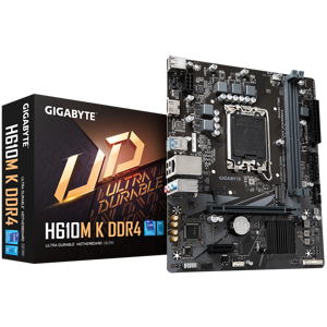 GIGABYTE MB H610M K DDR4 LGA1700 2 x DDR4 DIMM 1 x M.2 2 x SATA 1 x HDMI port Micro ATX
