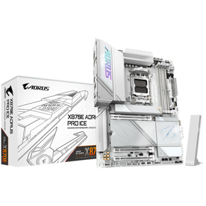 GIGABYTE MB X870E AORUS PRO ICE (AM5, 4x DDR5 256GB, 1x PCI-E 5.0 x16x16, 1x PCI-E 4.0 x16x4, 1x PCI-E 3.0 x16x2)