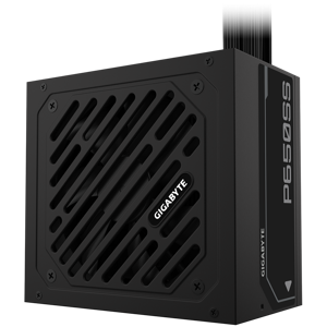 GIGABYTE PSU GP-P650SS, 650W 80Plus Silver, 230V EU, ATX 3.0 (3.1), 120mm Fluid Dynamic Bearing fan, Active PFC, Flat cable, +12v Rail, OVP/OPP/SCP/UVP/OCP/OTP, Black