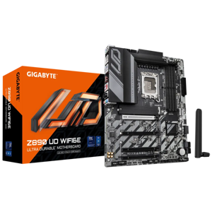 Gigabyte Z890 UD WiFi6e, DDR5, SATA3, USB4, DP, 2.5GBE, WIFI 6E, LGA1851 ATX