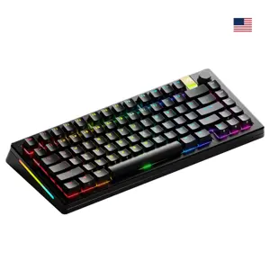 Glorious GMMK 3 Pro HE Wireless 75% Gaming Keyboard - Pre-Built, ANSI (US), Fox HE Switches, Black