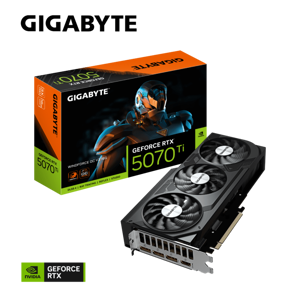 Grafična kartica GIGABYTE GeForce RTX 5070 Ti WINDFORCE OC V2 16G, 16GB GDDR7, PCI-E 5.0