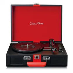 Gramofon LENCO TT-110, sa zvučnicima, bluetooth, retro, crni