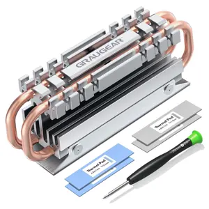 GRAUGEAR G-M2HS06 computer cooling system M.2 NVMe SSD Heatsink/Radiator Aluminium, Copper