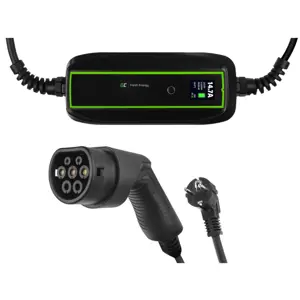 Green Cell EV16 electric vehicle charging station Black 1 Built-in display LCD