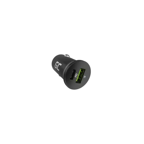 USB Punjač GREEN CELL GC CADM-GC-38AC (38W, 1x USB-C, USB-A, crna, za mobitel, tablet, pametni sat, prijenosni zvučnik, power bank)