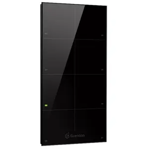 Grenton touch panel / 8 touch fields / TF-Bus / black glass front