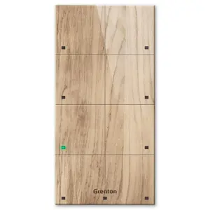 Grenton touch panel / 8 touch zones / TF-Bus / light wooden front