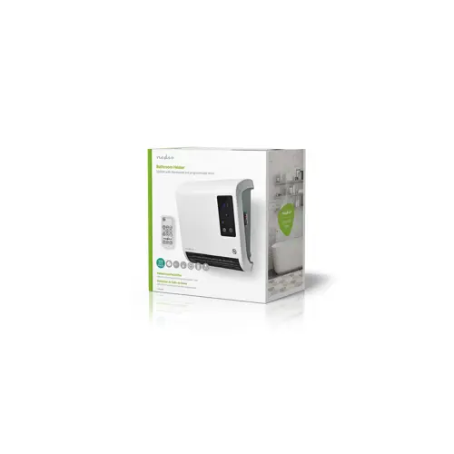 Grijalica NEDIS HTBA20WT, IP22, 2000W, daljinski upravljač, pogodna za kupaonicu
