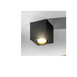 Stropna lampa GTV AVEIRO BIS 1xGU10 230V IP20 kvadratna (crna)