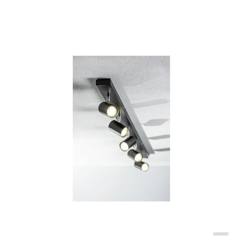 Stropna lampa GTV VENETO 5xGU10 230V IP20 (crna)
