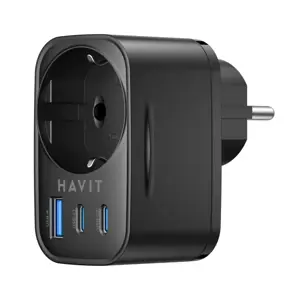 HAVIT PUNJAČ KUĆNI DUO USB C+USB A adapter schuko UC142EU 30W