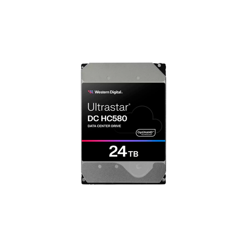 HDD Server WD Ultrastar DC HC580 24TB 512e SE, 3.5’’, 512MB, 7200 RPM, SAS, P3, SKU: 0F62802