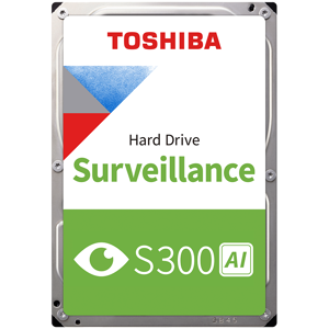 HDD Video Surveillance TOSHIBA S300 AI 8TB CMR, 3.5, 512MB, 7200RPM, SATA, 64 cameras, 24/7, TBW: 550