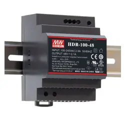 HDR DIN RAIL POWER SUPPLY 92W 3.83A 85-264V AC - 120-370V DC / 24V DC 4M