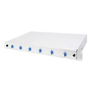 helos Fiber Optic 19" Breakout Box with 6x LC duplex, Single Mode