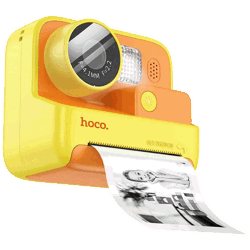 hoco. Dječija kamera sa printerom, 2" IPS LCD, 720p, microSD - DV200 Yellow