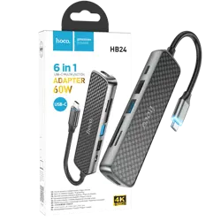 hoco-konverter-usb-type-c-to-hdmiusb30usb20sd-tfpd-hb24-easy-62162-6931474759344.webp