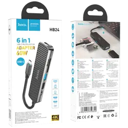 hoco-konverter-usb-type-c-to-hdmiusb30usb20sd-tfpd-hb24-easy-62914-6931474759344.webp