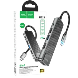 hoco-konverter-usb-type-c-to-usb30usb20hdmirj45pd-hb23-easy--13169-6931474759337.webp