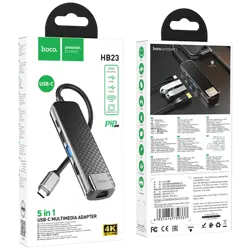 hoco-konverter-usb-type-c-to-usb30usb20hdmirj45pd-hb23-easy--95734-6931474759337.webp