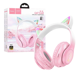 hoco. Slušalice bežične sa mikrofonom, Bluetooth - W42 Cat Ears, Cherry Blossom