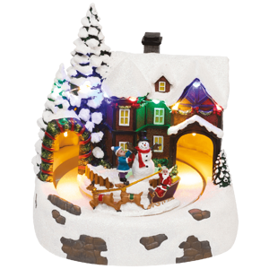 home Dekorativna LED rasvjeta, Diorama, snježna kuća - DRM 15