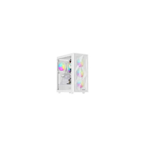 Kućište za računalo NATEC, Housing Genesis Diaxid 605 ARGB Midi Tower (s USB-C, prozorom, bijelo)