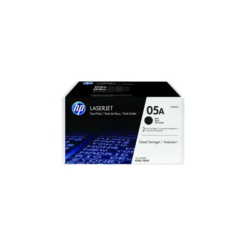 Toneri HP 05A 2-pakiranje, HEWLETT PACKARD, LaserJet (original, crna)