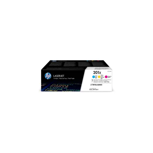 HP 201X 3-pack High Yield Cyan/Magenta/Yellow Original LaserJet Toner Cartridges
