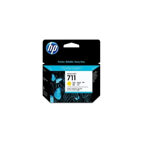 Tintne kasete za DesignJet HP (HEWLETT PACKARD, HP 711 3-pack 29-ml) (žuta)