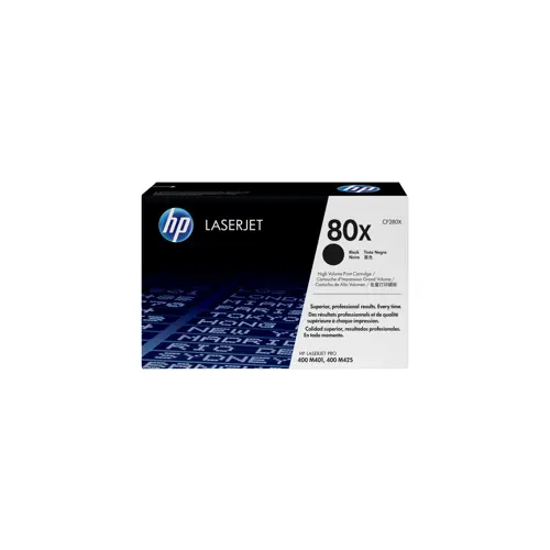 HP 80X svart LaserJet-tonerkassett med hög kapacitet, original toner cartridge 1 pc(s) Black