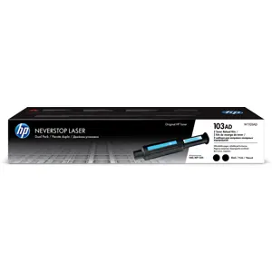 HP Original 103AD Neverstop Black Toner Refill Kit , Two Toner Cartridge Set