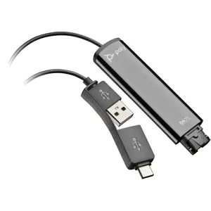 HP Poly DA75 USB to QD Black Adapter TAA