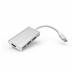 Hub ADAM CASA A01, USB-C 4in1, srebrni