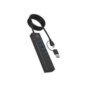 Hub IcyBox 7-Port IB-HUB1737-C3 USB 3.2 Type-C/Type-A