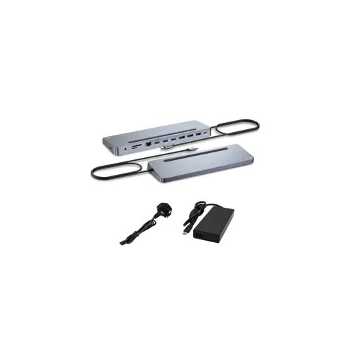 Docking stanica I-TEC (USB-C ERGO DOCK + CHARGER/3X LCD + CHARGER 100W) (100W punjač, 3x LCD)
