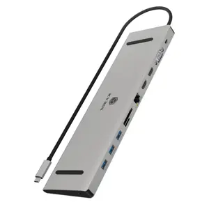 IcyBox docking station USB-C -> HDMI/VGA/USB-A/USB-C/3.5mm