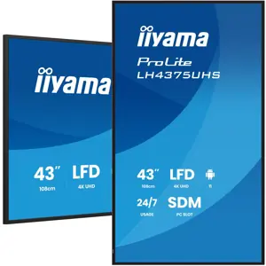 IIYAMA 108cm LH4375UHS-B2AG HDMI DP USB