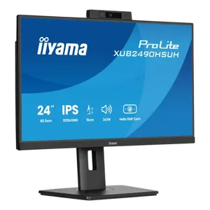 iiyama 24’’ IPS monitor with a built-in Windows Hello camera and microphone