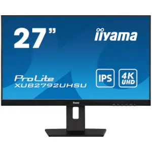 IIYAMA 27" XUB2792UHSU-B5 (27") 3840×2160, IPS, 4ms, HDMI/DP/DVI, zvučnici, crni