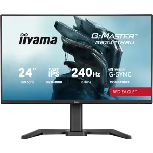 iiyama G-MASTER Join the pro squad with the 24" Red Eagle, built for pure speed with a 240Hz refresh rate