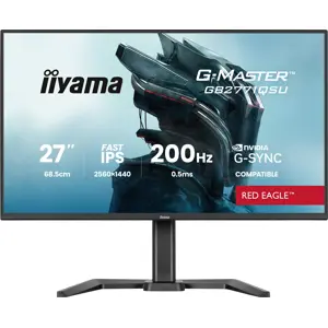 iiyama G-MASTER Join the pro squad with the 27" Red Eagle, delivering stunning QHD resolution and a blistering 200Hz refresh rate