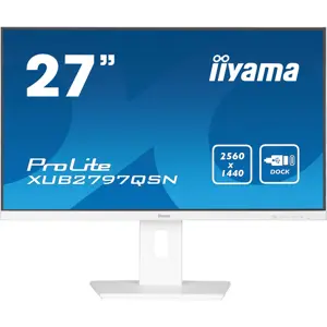 iiyama G-MASTER XUB2797QSN-W2 computer monitor 68.6 cm (27") 2560 x 1440 pixels 4K Ultra HD LED White