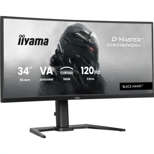 iiyama Get ahead with the curved GCB3482WQSU-B1 Black Hawk featuring 120Hz refresh rate and 0.6ms response time