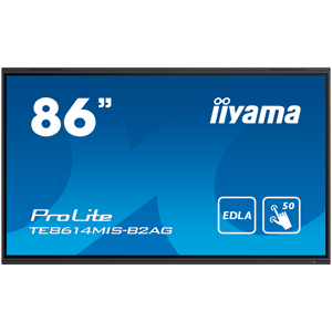 IIYAMA LFD TE8614MIS-B2AG 86" Google EDLA Certified Interactive display VA 3840 x 2160 435 cd/m² 4000:1 6.5ms PureTouch-IR⁺ 50, 10pt writing  iiWare 12E (Android 13 OS) featuring iiyama DMS