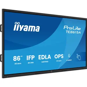 IIYAMA Monitor 86" TE8615A-B1AG 16:9 M-Touch