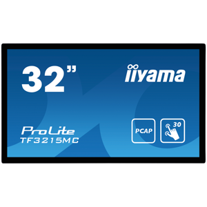 IIYAMA Monitor LED TF3215MC-B2 Open Frame PCAP 30 point touch 31.5" AMVA 1920x1080 16:98 500cd 3000:1 8ms projective capacitive landscape, portrait