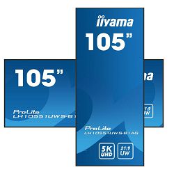 Komercijalni monitor IIYAMA ProLite LH10551UWS-B1AG (105" IPS, 104.7" vidljiv, 5120 x 2160 5K UHD)